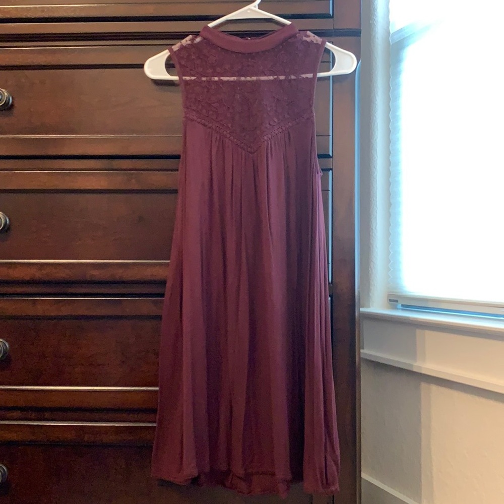 Maroon Tank Top Dress
